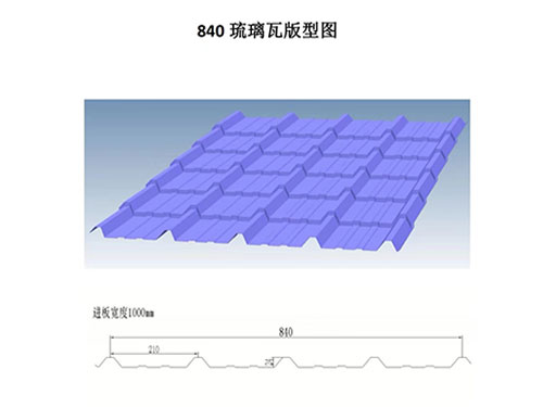 成都NS-003 840 glazed tile profile drawing