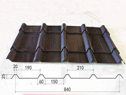 成都NS-009 25-210-840 glazed tile profile drawing